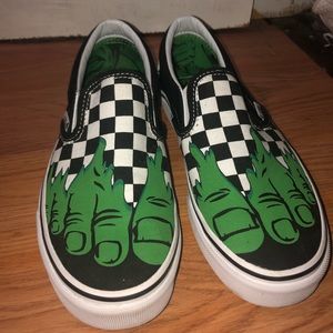 Marvel Hulk Slip On Vans